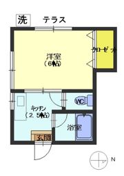 アメニティーフジミの間取り画像