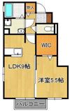 ディアコート信定の間取り画像