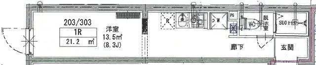 Meldia Residential 北千住の間取り画像