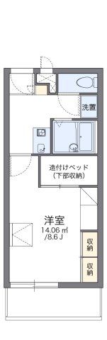 レオパレスM’s innⅡの間取り画像