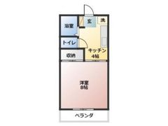 成広矢原コーポⅥの間取り画像