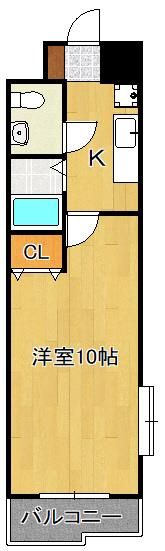 アヴィニール竪町の間取り画像