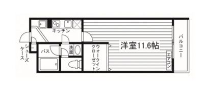 プエルラスクェアアコオⅢ番館の間取り画像