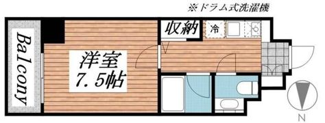 メゾン・ド・ヴィレ市ヶ谷の間取り画像