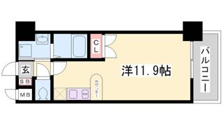 エスライズ新神戸の間取り画像