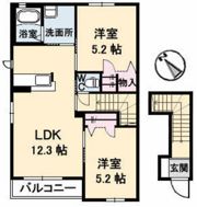 ラ パルテール旭川 参番館の間取り画像