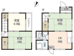 梅田貸家の間取り画像