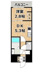 SERENiTE本町refletの間取り画像