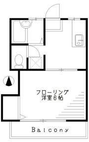 メゾンラメールⅢ 202の間取り画像