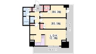 ライオンズタワー神戸元町の間取り画像