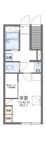 レオパレスEASEⅢの間取り画像