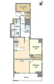 リビオメゾン横濱大通り公園の間取り画像