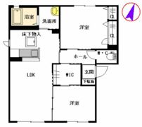 ウエストヒルズ B棟の間取り画像