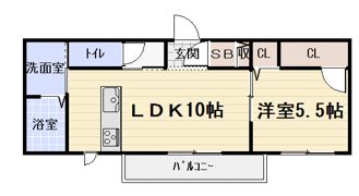 シャーメゾン山岡の間取り画像