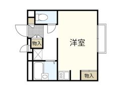 レオパレスジュネスEBAの間取り画像