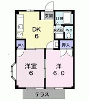 コーポ福の間取り画像