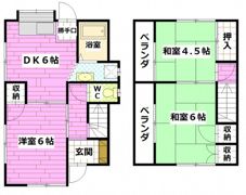 矢野東7丁目貸家の間取り画像