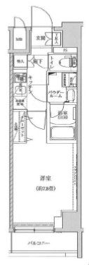 レアライズ浅草Ⅴの間取り画像