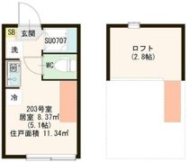 ハーモニーテラス・Gratii中板橋の間取り画像