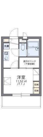 レオパレスクワトロの間取り画像