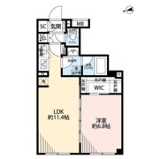 プレール・ドゥーク中野上高田の間取り画像