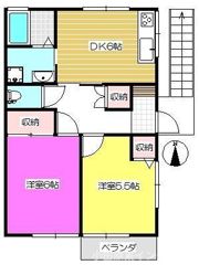 プラザイシヅカAの間取り画像