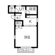 サンライズ中村の間取り画像
