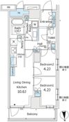 パークホームズ東陽町の間取り画像