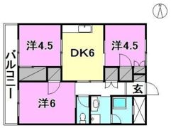 セントラルコーポの間取り画像