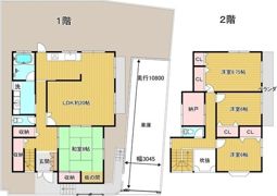 東香里南町貸家（25－15）の間取り画像