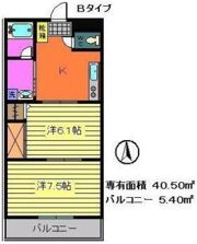 アーバンコート沖洲の間取り画像