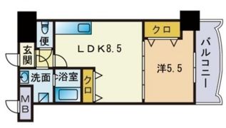 ロイヤル天神東の間取り画像