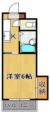 ギャラン千代ヶ崎の間取り画像