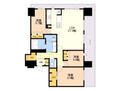 グランドメゾン福岡The Central Luxeの間取り画像