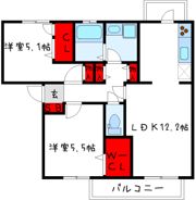 カーサミーアⅡの間取り画像