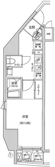ハーモニーレジデンス東京シティゲートの間取り画像
