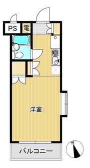 スカイコート横浜石川町の間取り画像