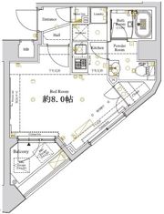 ディアレイシャス東京ベイ潮見の間取り画像