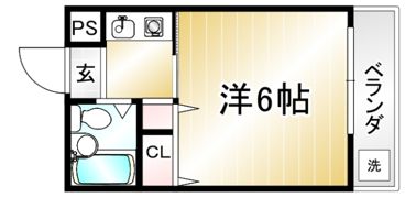 聚楽PATIOの間取り画像