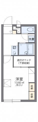 レオパレス土浦Bの間取り画像