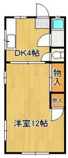 日の出コーポの間取り画像