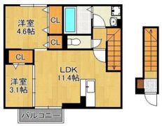 D-ROOM下貫の間取り画像