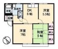 フレグランス新居 B棟の間取り画像