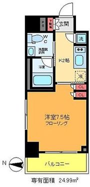 グランハイツ錦糸町の間取り画像