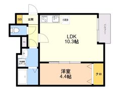 Le Lien Blanc香椎 1の間取り画像