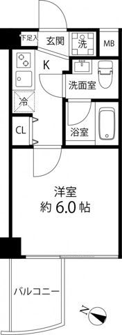 マーレ横浜白金の間取り画像