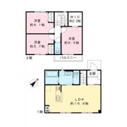 ラシーネ松ヶ丘 B棟の間取り画像