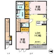 タウンコートの間取り画像