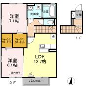 サリナス土居田の間取り画像