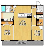 シャーメゾン西鳴水の間取り画像